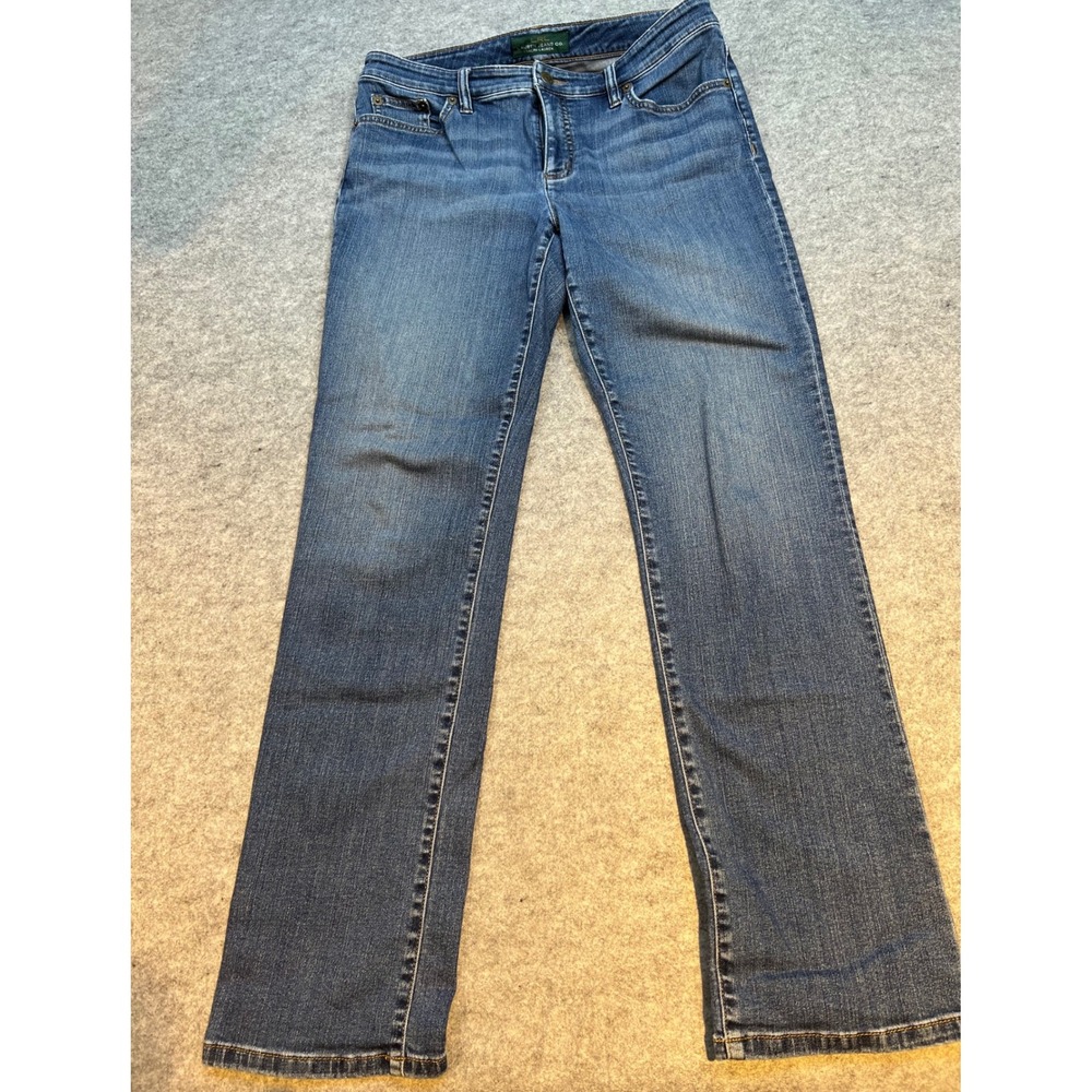 Ralph Lauren Jeans Co.‎ Denim Jeans Classic Fit Dark Wash Straight Leg Size 10